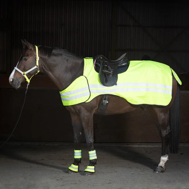Uitrijdeken Reflective - Paardendeken - Geel - M von Harry's Horse in Reflectie – Produktfoto