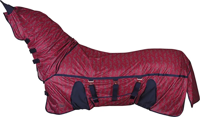 Vliegendeken Harry's Horse Mesh Superior by Harry's Horse in Donkerrood – product photo