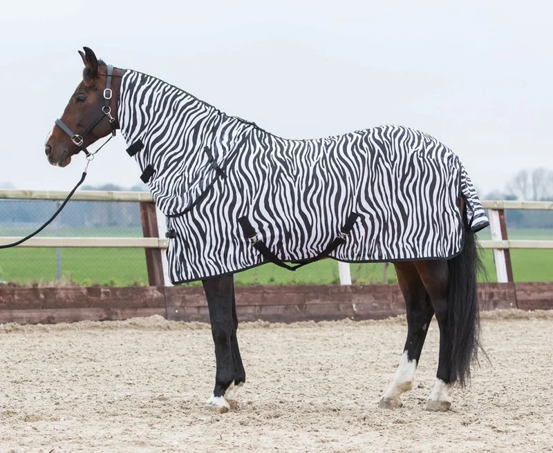 Vliegendeken met losse hals, 145cm de Harry's Horse en Zebra – photo produit