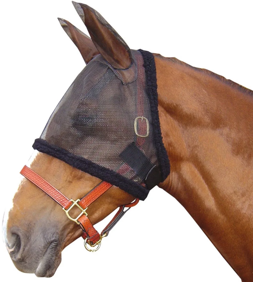 Vliegenmasker met oren - Zwart - M van Harry's Horse – productfoto
