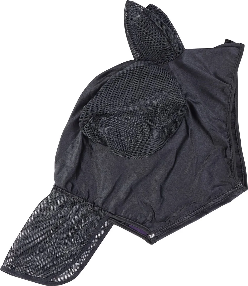 Vliegenmasker Skinfit - Met oren en Neusstuk - Zwart - M by Harry's Horse – product photo