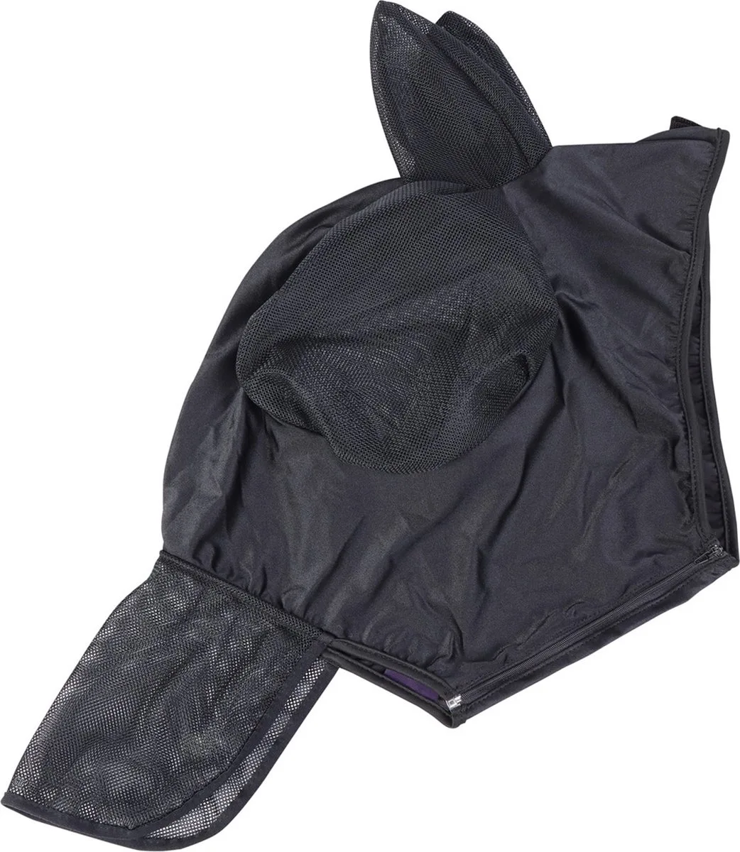 Vliegenmasker Skinfit - Met oren en Neusstuk - Zwart - XXS by Harry's Horse – product photo