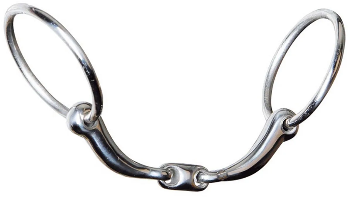 Watertrens anatomisch dubbelgebroken 14mm 11.5 van Harry's Horse in Zilver – productfoto
