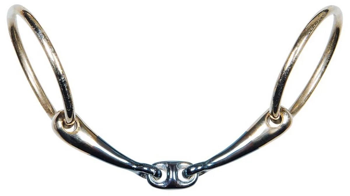 Watertrens Dubbelgebroken - Bit - Anatomisch Sweet Iron 14mm - 12.5cm van Harry's Horse – productfoto