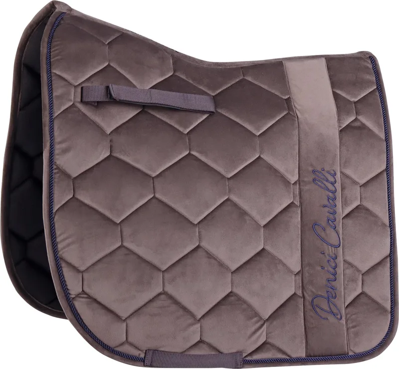 Zadeldek Velvet Denici Cavalli Taupe - Taupe - Full DR von Harry's Horse in Beige – Produktfoto