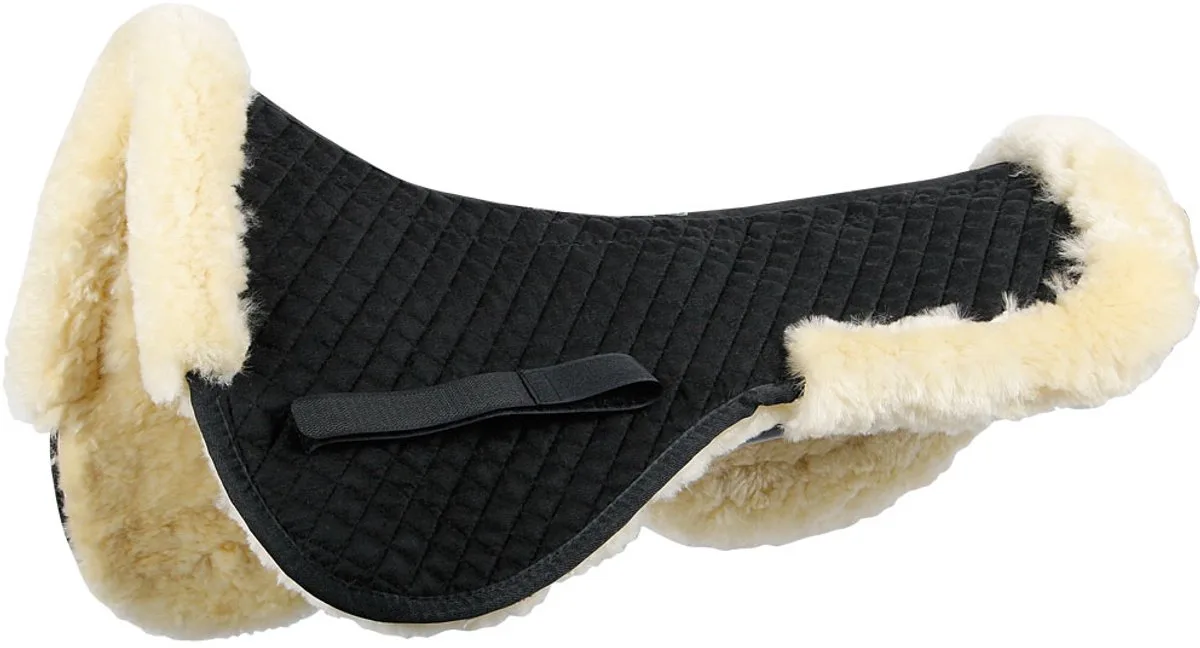 Zadelonderlegger - Merinowol - Naturel - Cob van Harry's Horse in Crème – productfoto