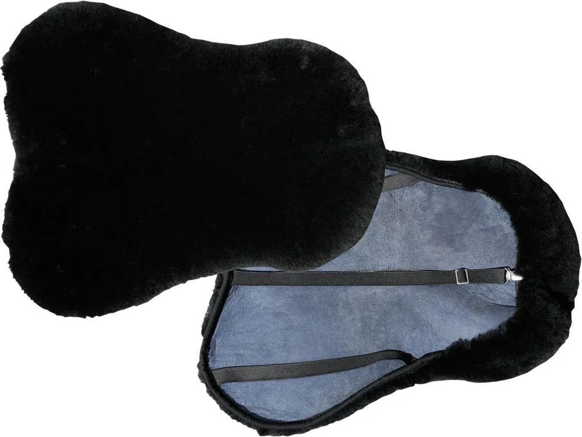 Zadelovertrek - Lamsvel de Harry's Horse en Noir – photo produit