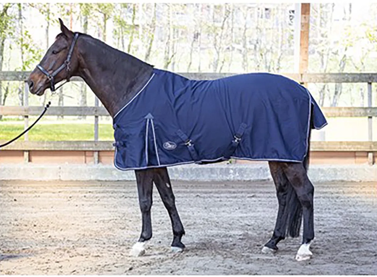 Zomerdeken Harry's Horse Honeycomb Donkerblauw van Harry's Horse in Blauw – productfoto