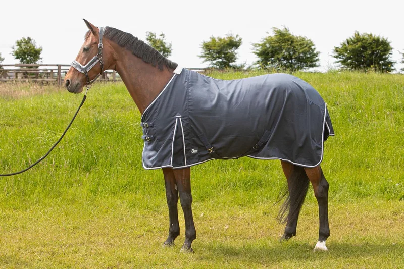 Zomerdeken Premium Navy - 185 - Regendeken | Zomerdekens paard de Harry's Horse en Bleu – photo produit