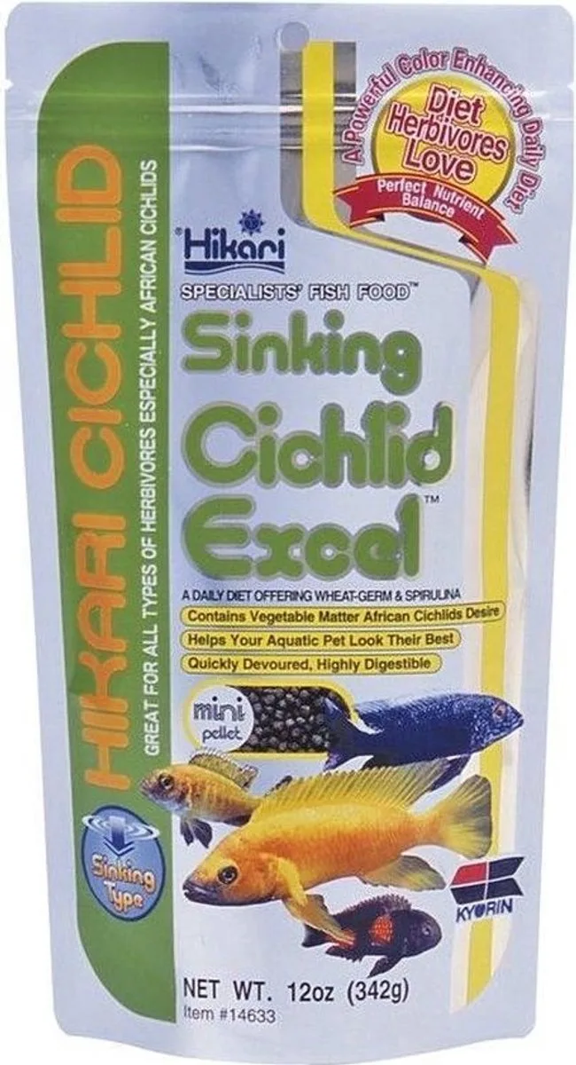 Cichlid Excel Sinking Mini 342g de Hikari – photo produit