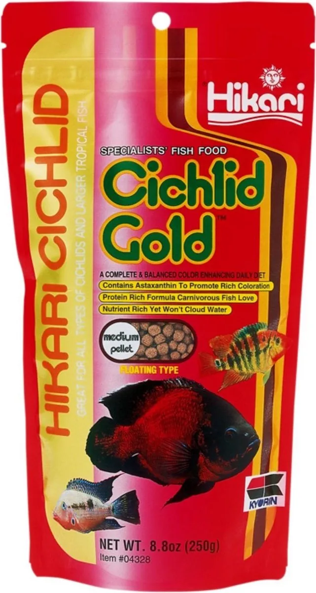 Cichlid Gold Medium 250 gram de Hikari – photo produit