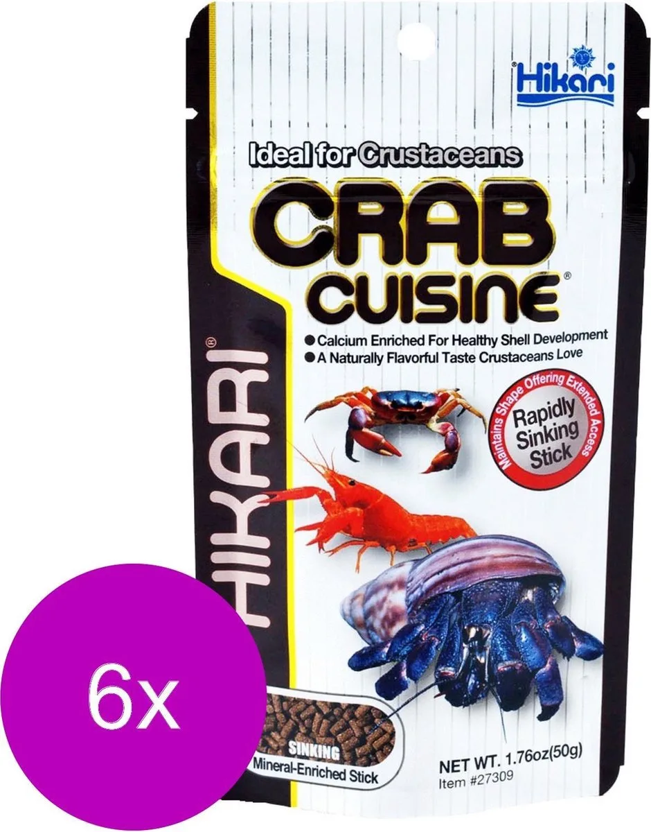 Crab Cuisine - Vissenvoer - 6 x 50 g von Hikari – Produktfoto