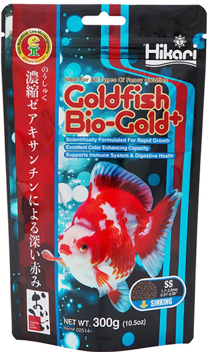 Goldfish Bio Gold Zinkend - Sluierstaarten Visvoer von Hikari – Produktfoto