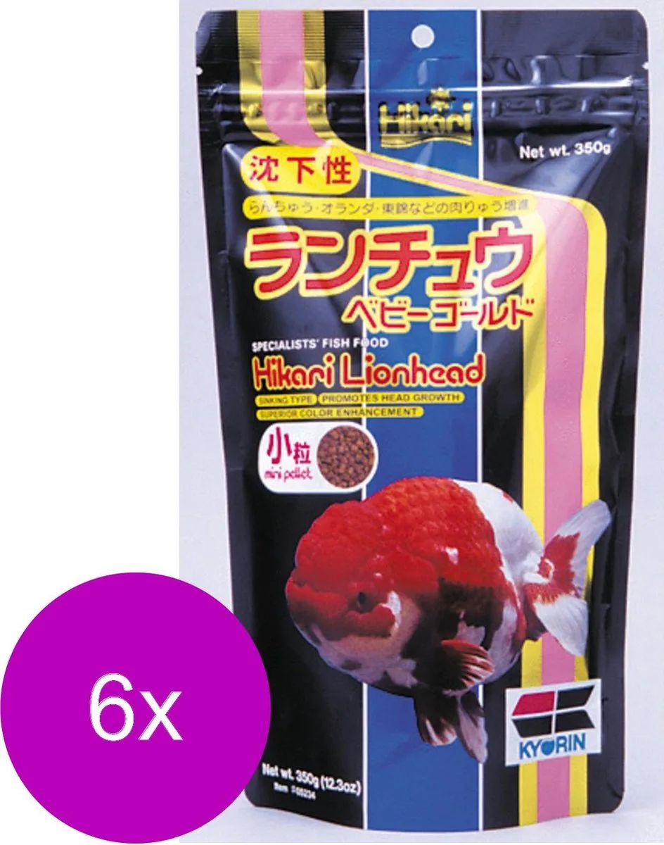 Lionhead Mini - Vissenvoer - 6 x 100 g från Hikari – produktbild