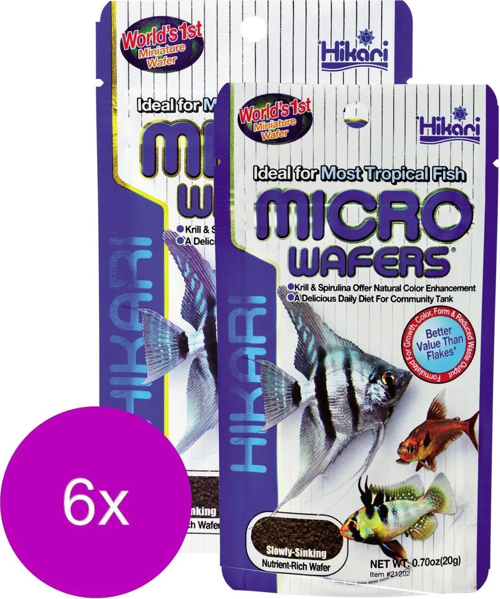 Micro Wafer - Vissenvoer - 6 x 20 g von Hikari – Produktfoto