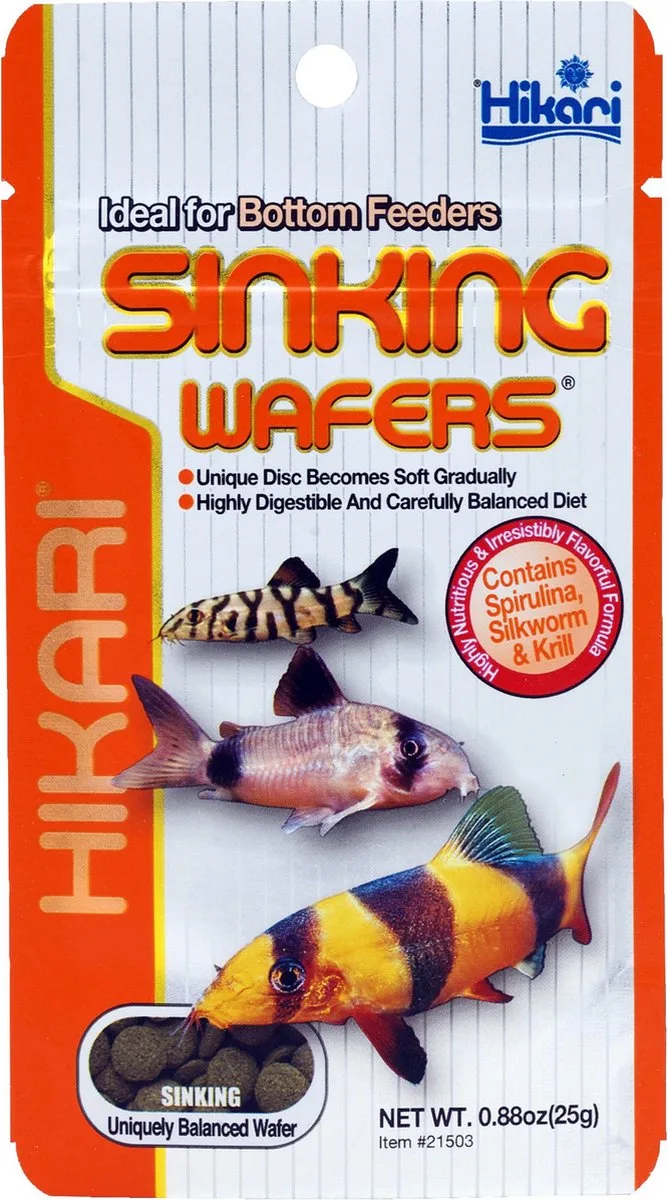Sinking Wafers 25 g de Hikari – photo produit
