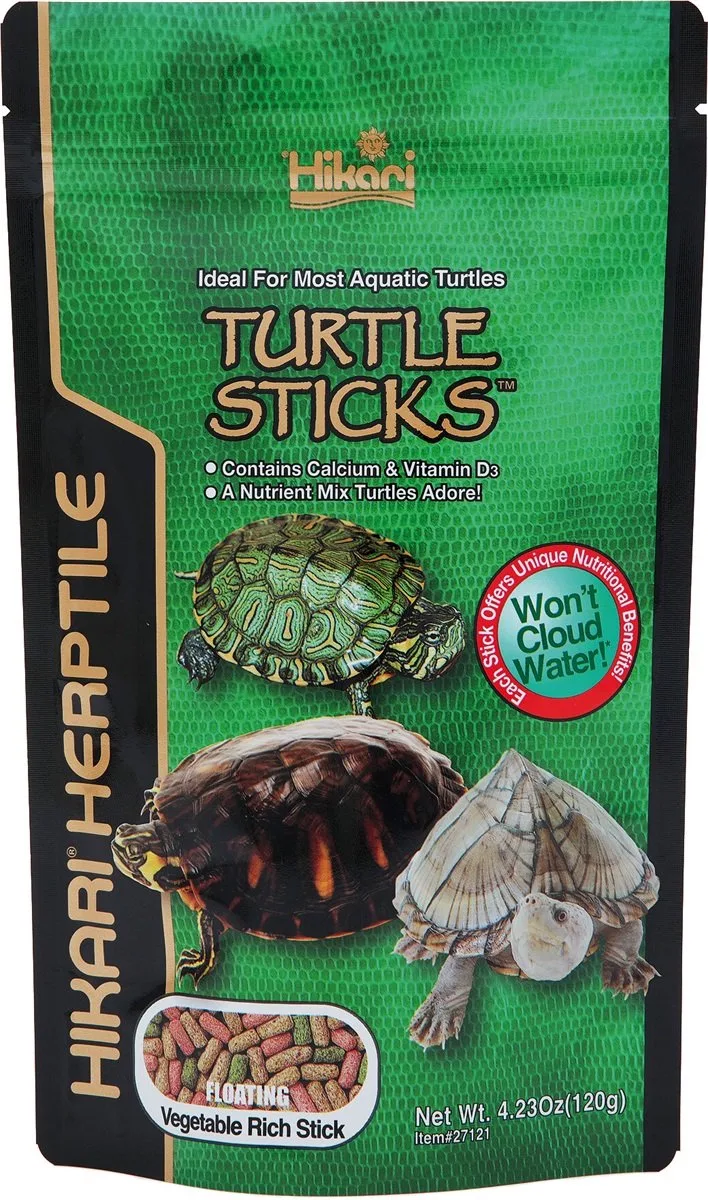 Turtle Sticks - Schildpadvoer de Hikari – photo produit