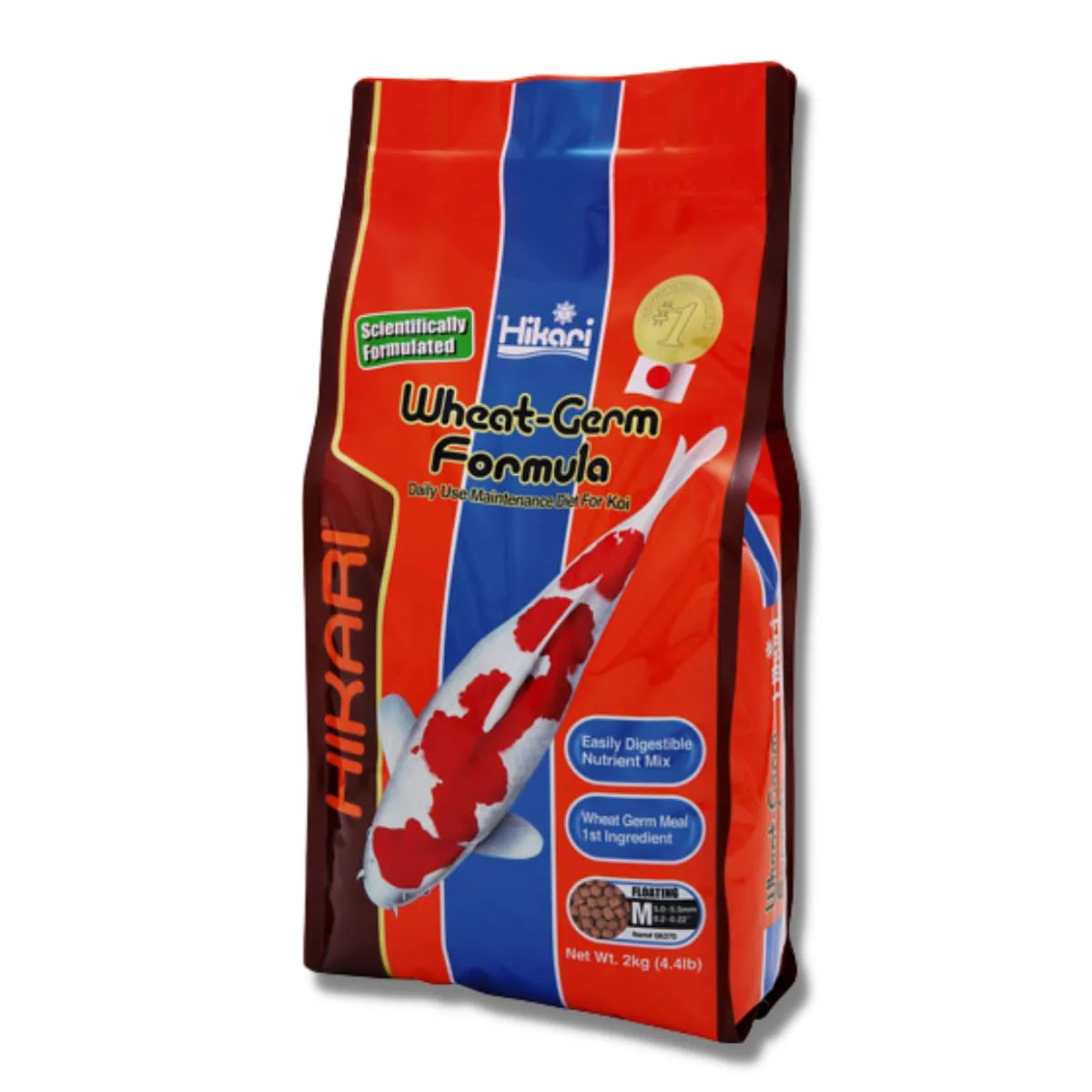 Wheat-Germ Koivoer - Medium korrel - Drijvend - 2 kg van Hikari – productfoto