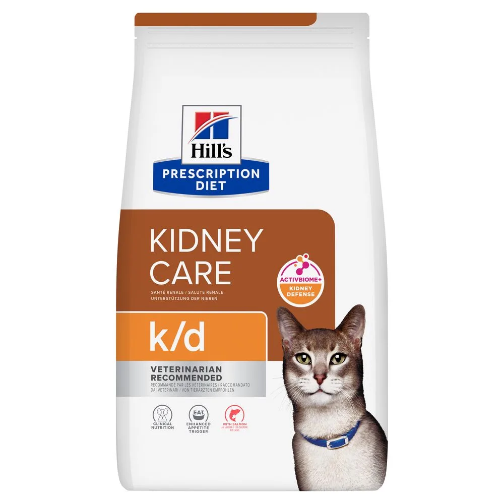 1,5 kg Hill's Prescription Diet k/d Kidney Care met zalm droogvoer voor katten de Hill's – photo produit