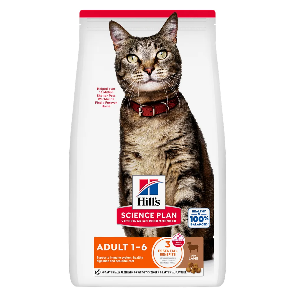 1,5kg Adult 1-6 l Care met Lam Hill's Science Plan Kattenvoer de Hill's – photo produit