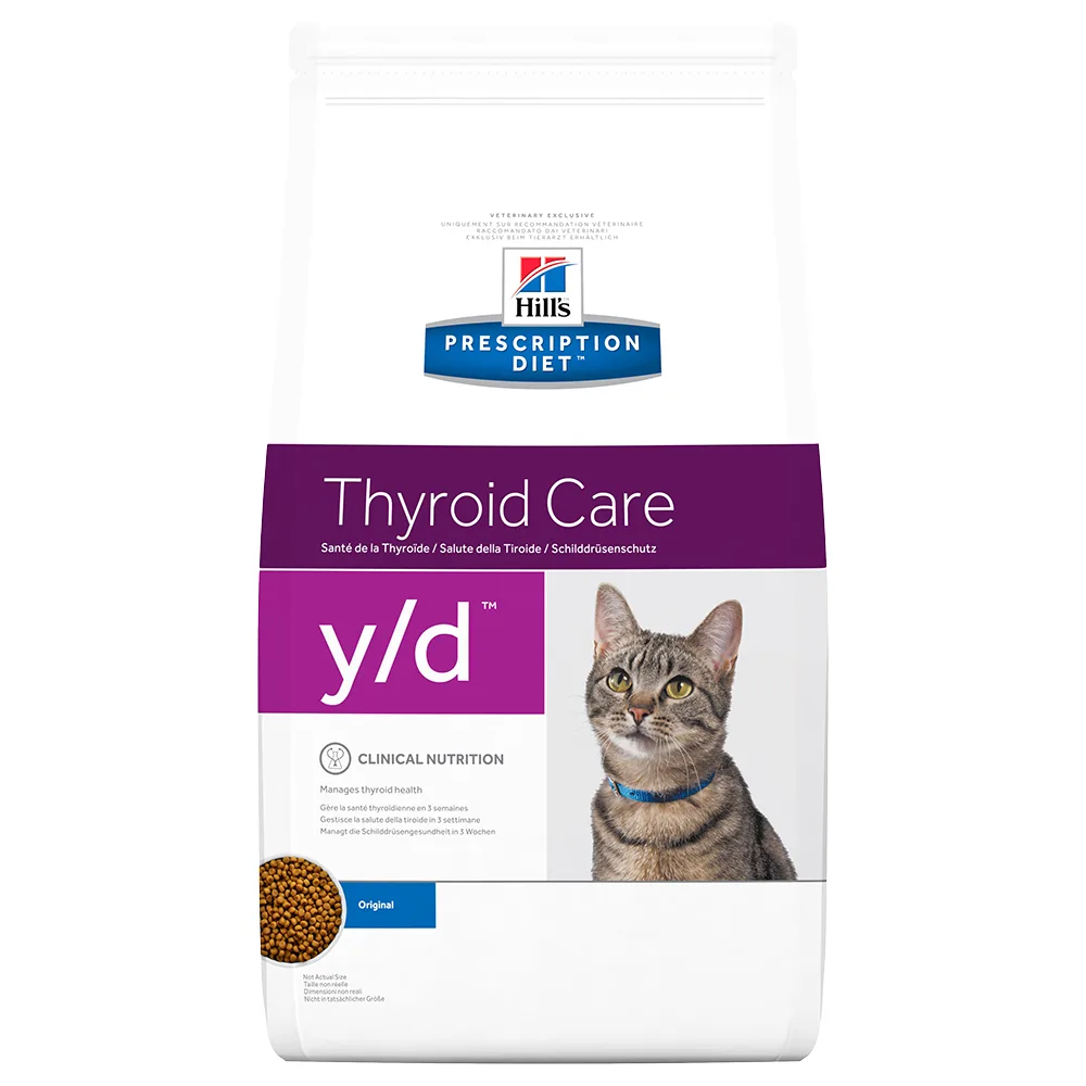 1,5kg Y/D Thyroid Health Original Hill's Prescription Diet Kattenvoer de Hill's – photo produit