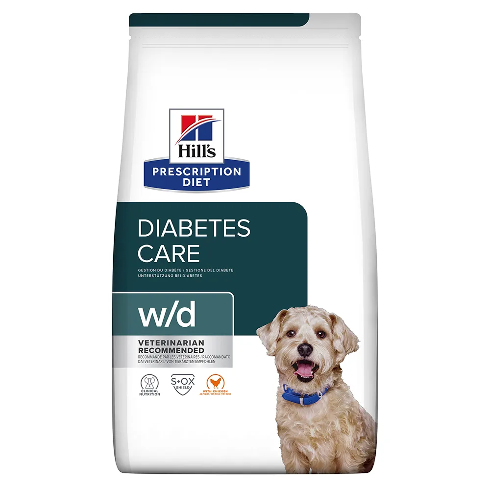 10kg W/D Low Fat Diabetes Kip Hill's Prescription Diet Canine Hondenvoer de Hill's – photo produit
