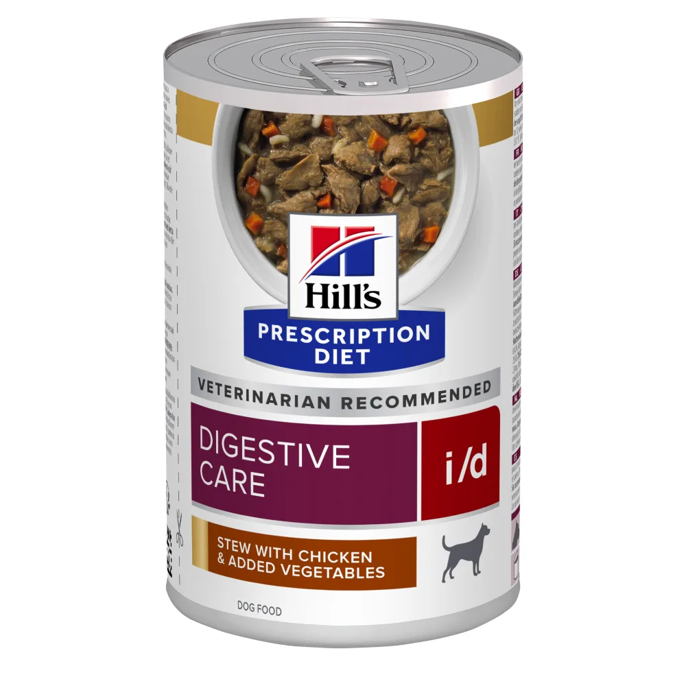 12 x 354 g i/d Digestive Care Stoofpotje met Kip Hill's Prescription Diet Hondenvoer de Hill's – photo produit