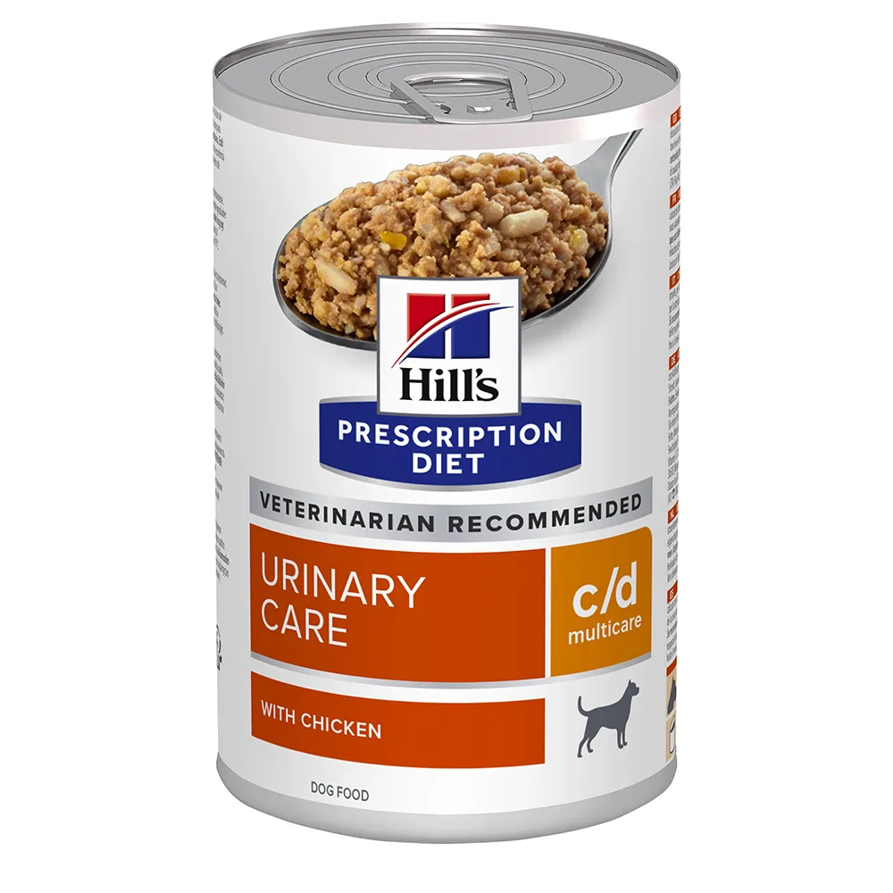 12 x 370 g C/D Urinary Care met Kip Hill´s Prescription Diet Hondenvoer de Hill's – photo produit