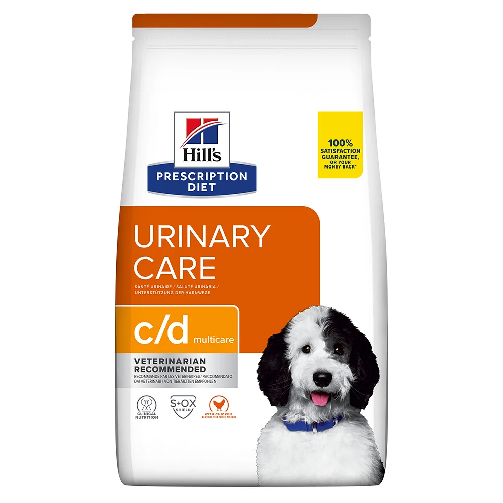 12kg Canine C/D Urinary Care met Kip Hill's Prescription Diet Hondenvoer de Hill's – photo produit