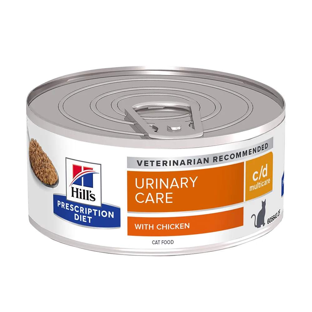 12x156g Feline c/d Urinary Kip Hill's Prescription Diet Kattenvoer de Hill's – photo produit