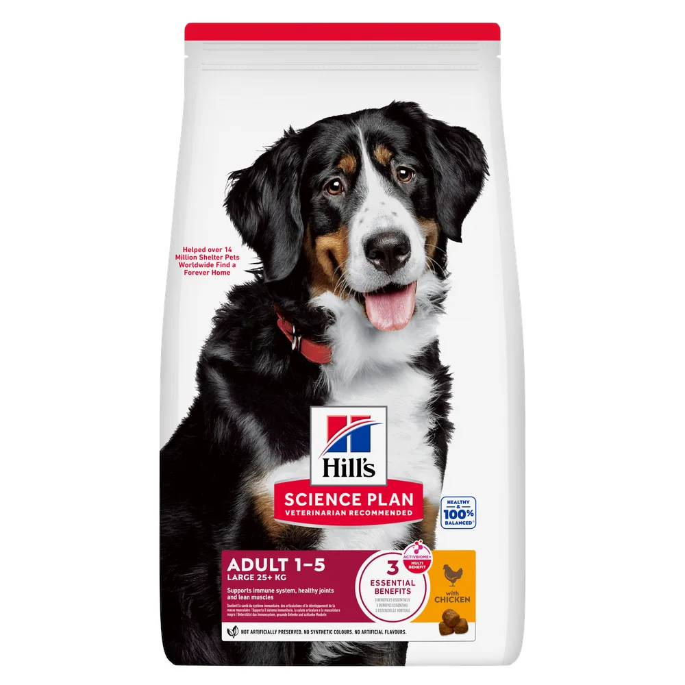 14kg Adult 1-5 Large Breed Kip Hill's Science Plan Hondenvoer by Hill's – product photo