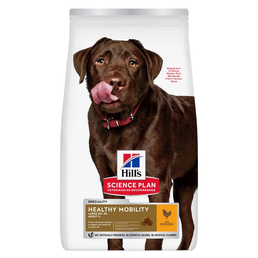 14kg Adult Healthy Mobility Large Breed met Kip Hill's Science Plan Hondenvoer by Hill's – product photo