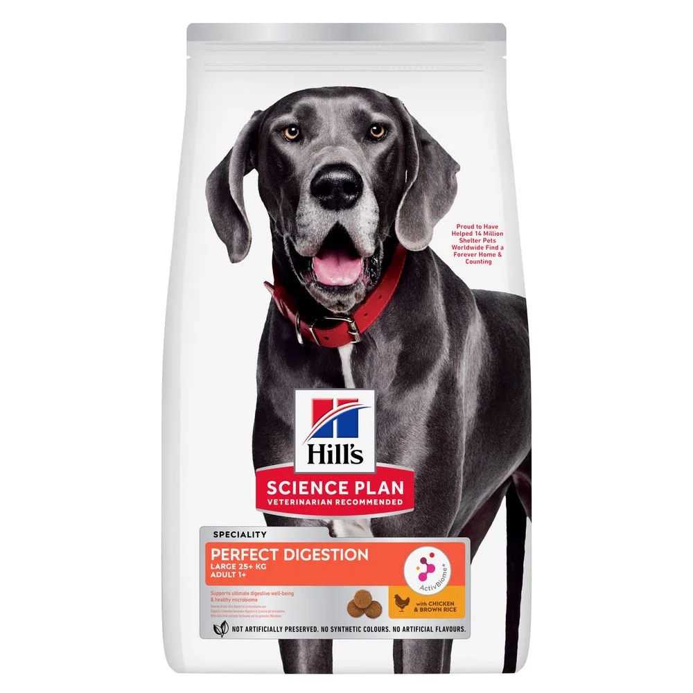 14kg Adult Large Breed Perfect Digestion Hill's Science Plan Hondenvoer van Hill's – productfoto