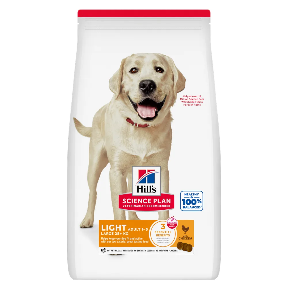 18kg Adult Light Large Breed met Kip Hill's Science Plan Hondenvoer by Hill's – product photo