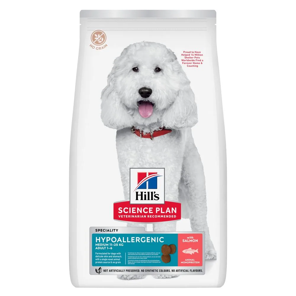 2.5 kg Adult Hypoallergenic Medium met Zalm Hill's Science Plan Hondenvoer by Hill's – product photo