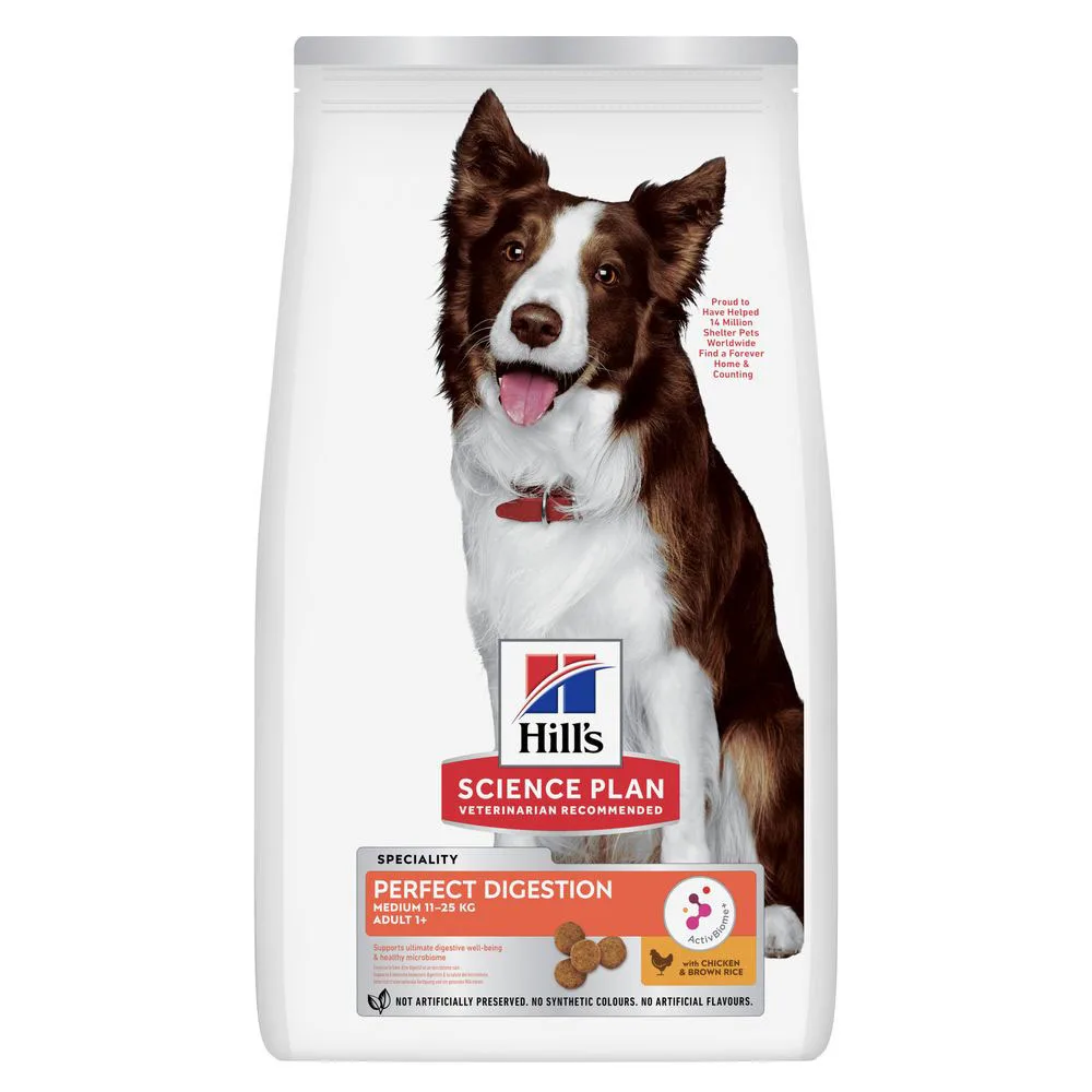 28 kg Hill's Science Plan Adult Perfect Digestion Middelgroot ras Hondenvoer Droog van Hill's – productfoto