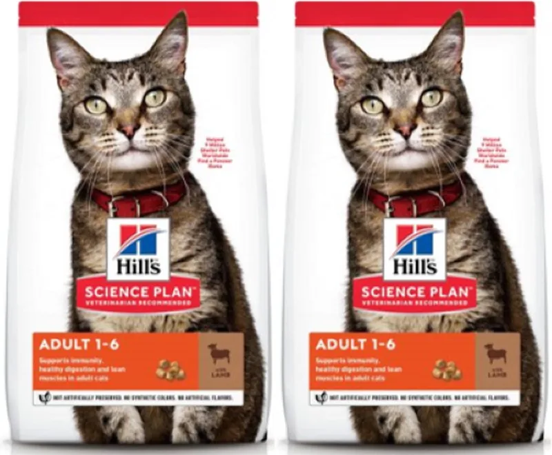 2x Hill's - feline Adult Lam - Kattenvoer - 7kg von Hill's – Produktfoto