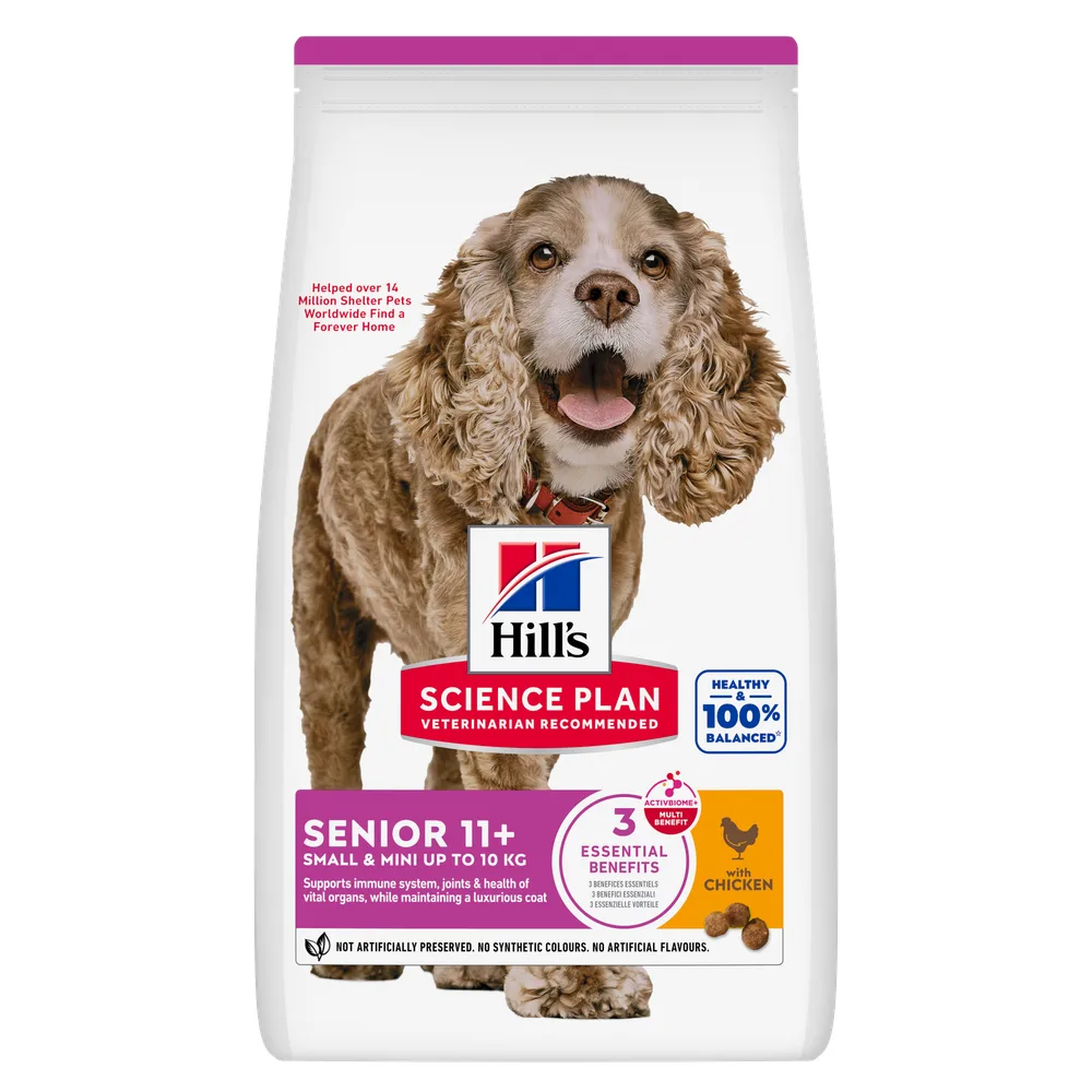 2x1,5kg Senior Senior 11+ Small & Mini met Kip Hill's Science Plan Hondenvoer by Hill's – product photo