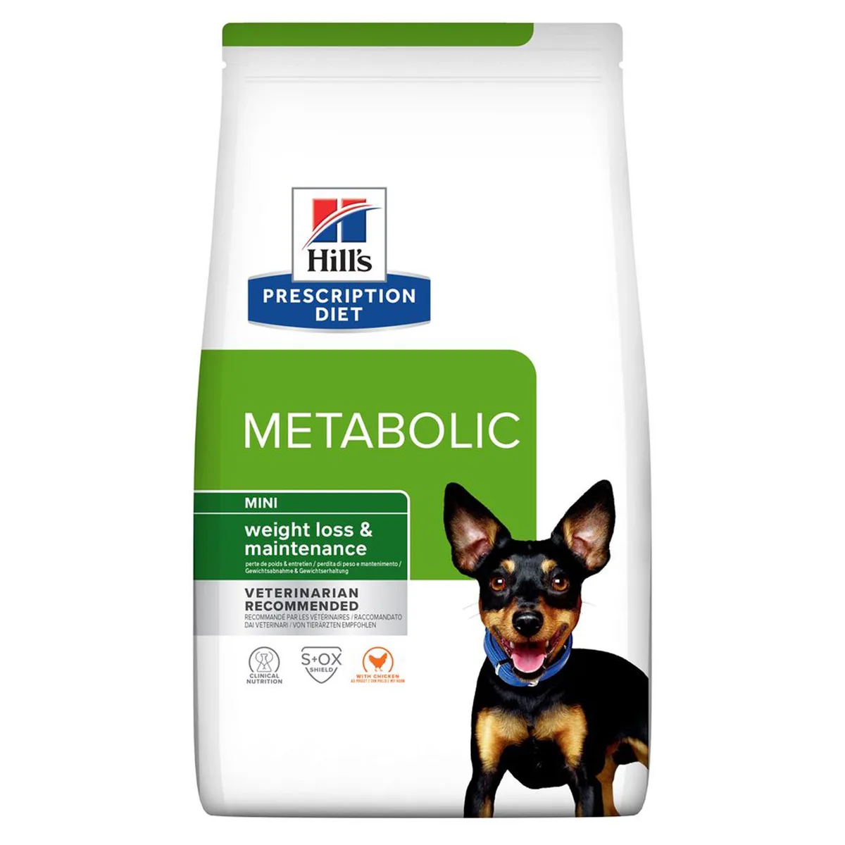 3 kg Canine Metabolic Mini Hill's Prescription Diet Hondenvoer de Hill's – photo produit