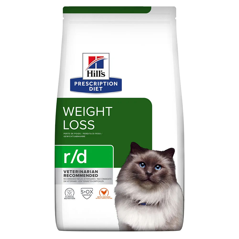 1,5kg Feline R/D Weight Reduction met Kip Hill's Prescription Diet Kattenvoer de Hill's – photo produit