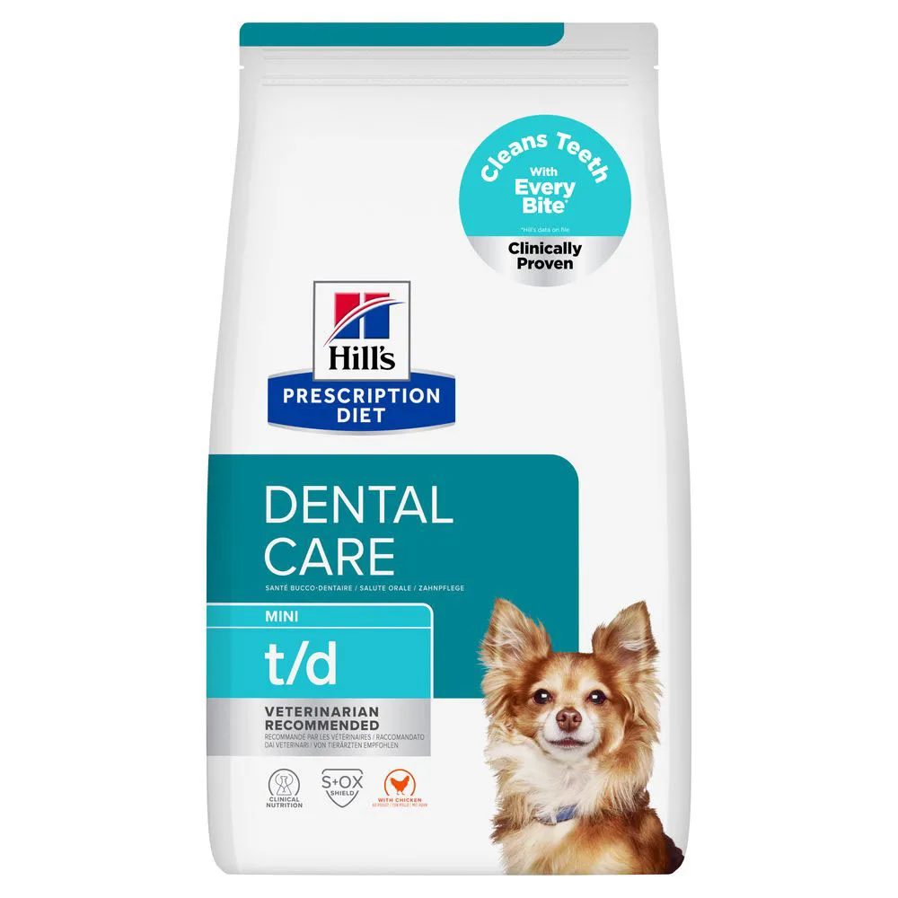 3kg Canine T/D Dental Care Mini met Kip Hill's Prescription Diet Hondenvoer by Hill's – product photo