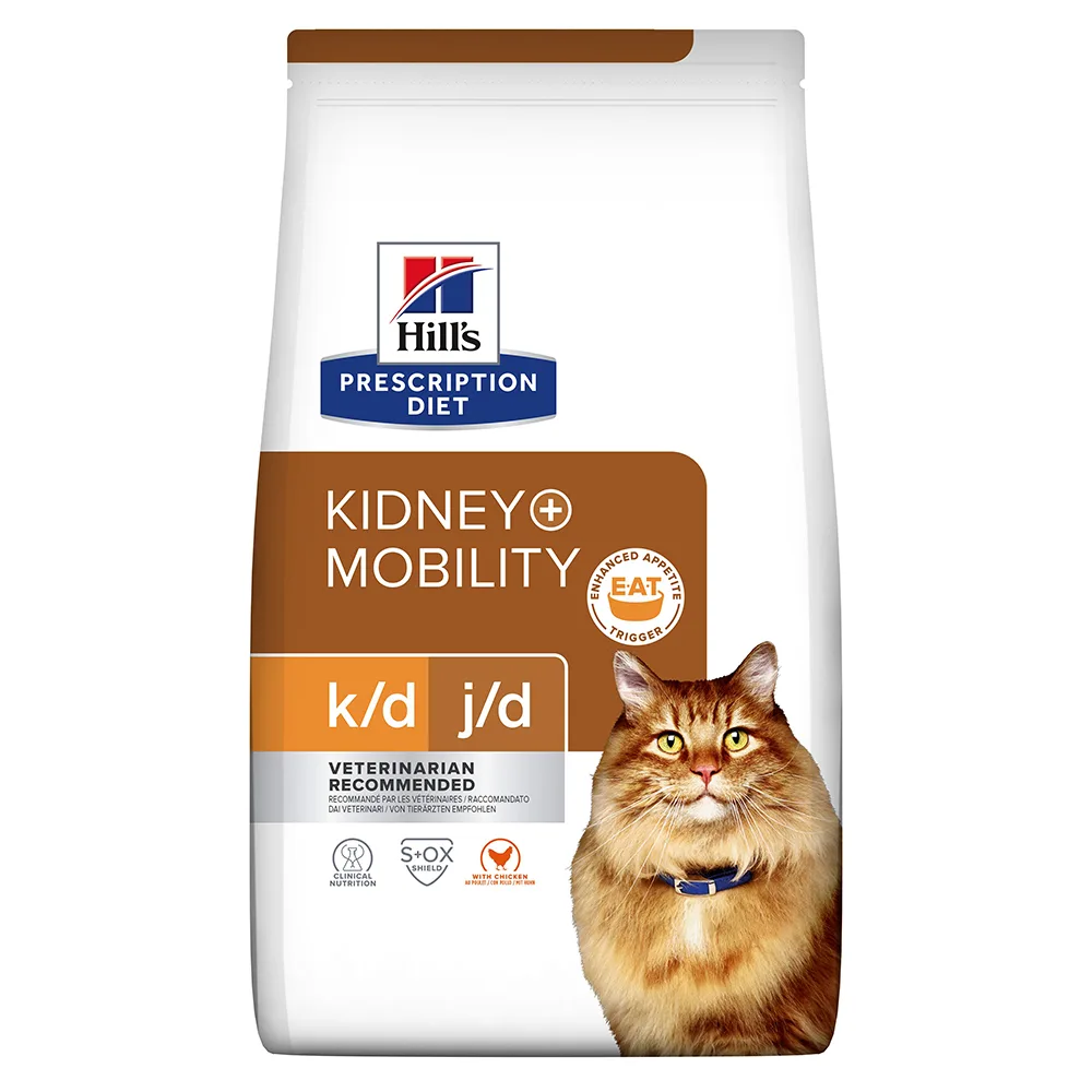 3kg Feline K/D +Mobility met Kip Hill's Prescription Diet Kattenvoer van Hill's – productfoto