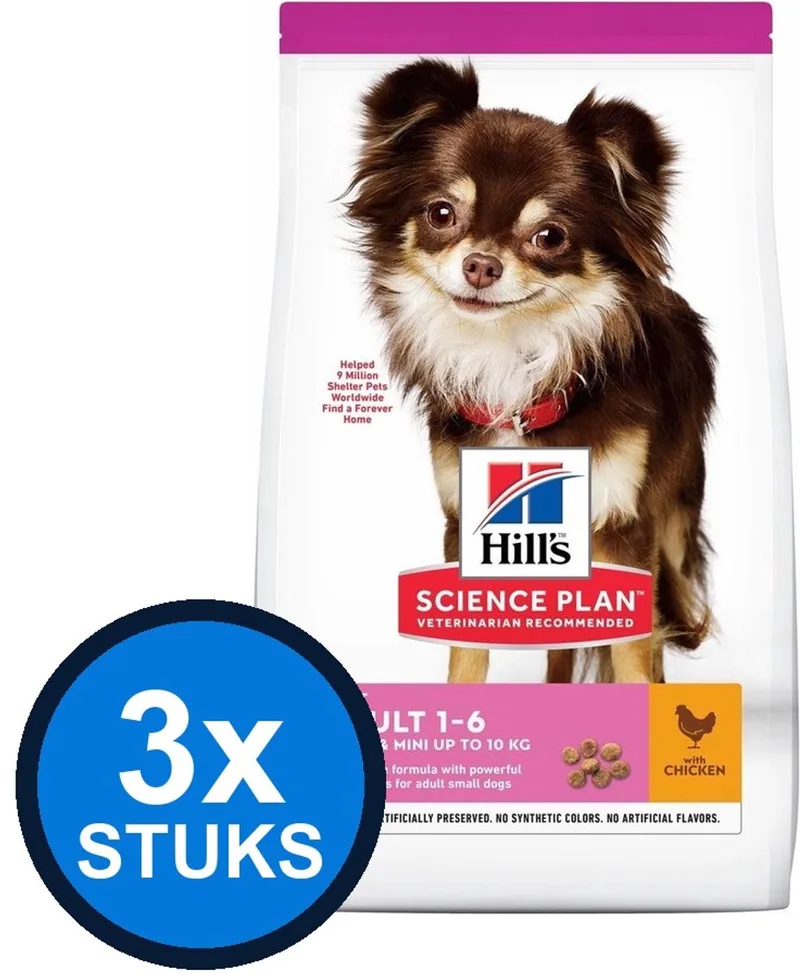3x Hill's - Science Plan dog ad light S chicken 1,5kg - Hondenvoer - 1.5 kg von Hill's – Produktfoto
