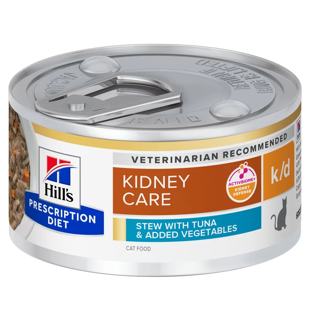 48 x 82 g Hill's Prescription Diet Feline k/d met tonijn en groente nat kattenvoer by Hill's – product photo