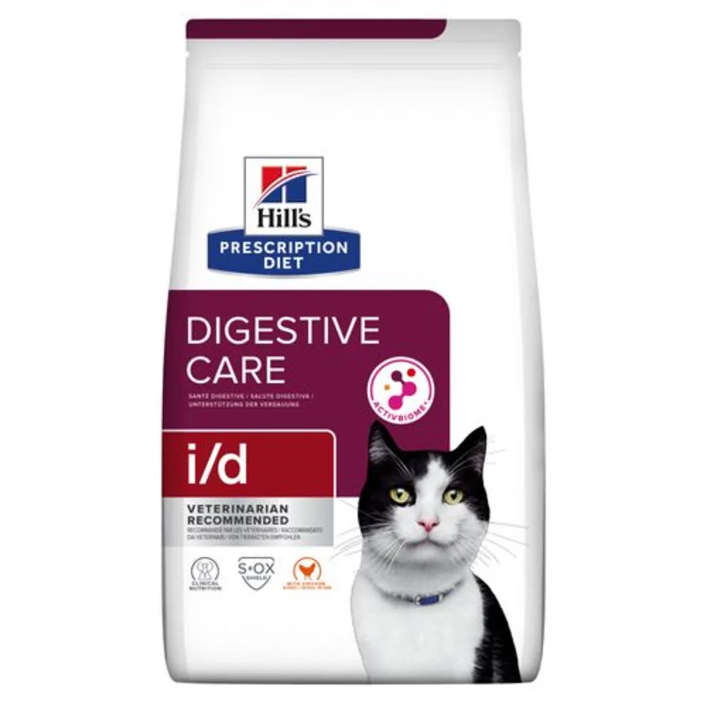 4x Hill's Prescription Diet Kattenvoer Droog i/d Digestive Care Kip 3 kg by Hill's – product photo