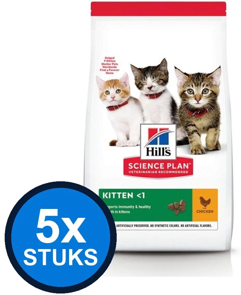 5x Hill's - Science Plan cat kitten chicken 1,5kg - Kattenvoer - 1.5 kg by Hill's – product photo