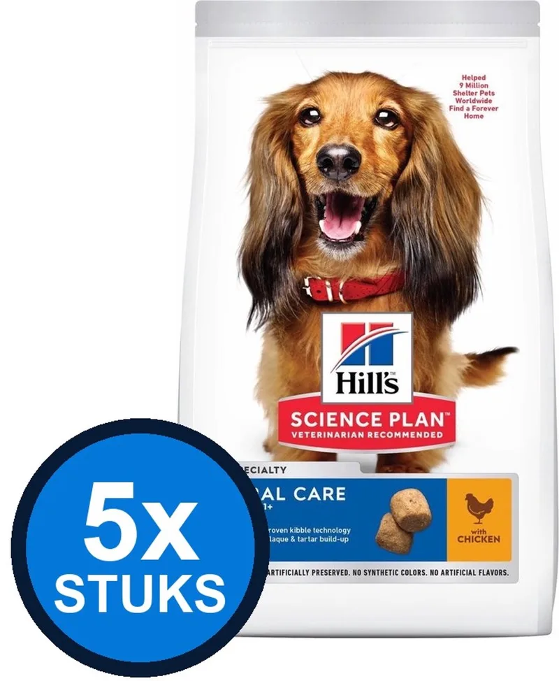 5x Hill's - Science Plan dog ad oral care chicken 2kg - Hondenvoer - 2 kg by Hill's – product photo