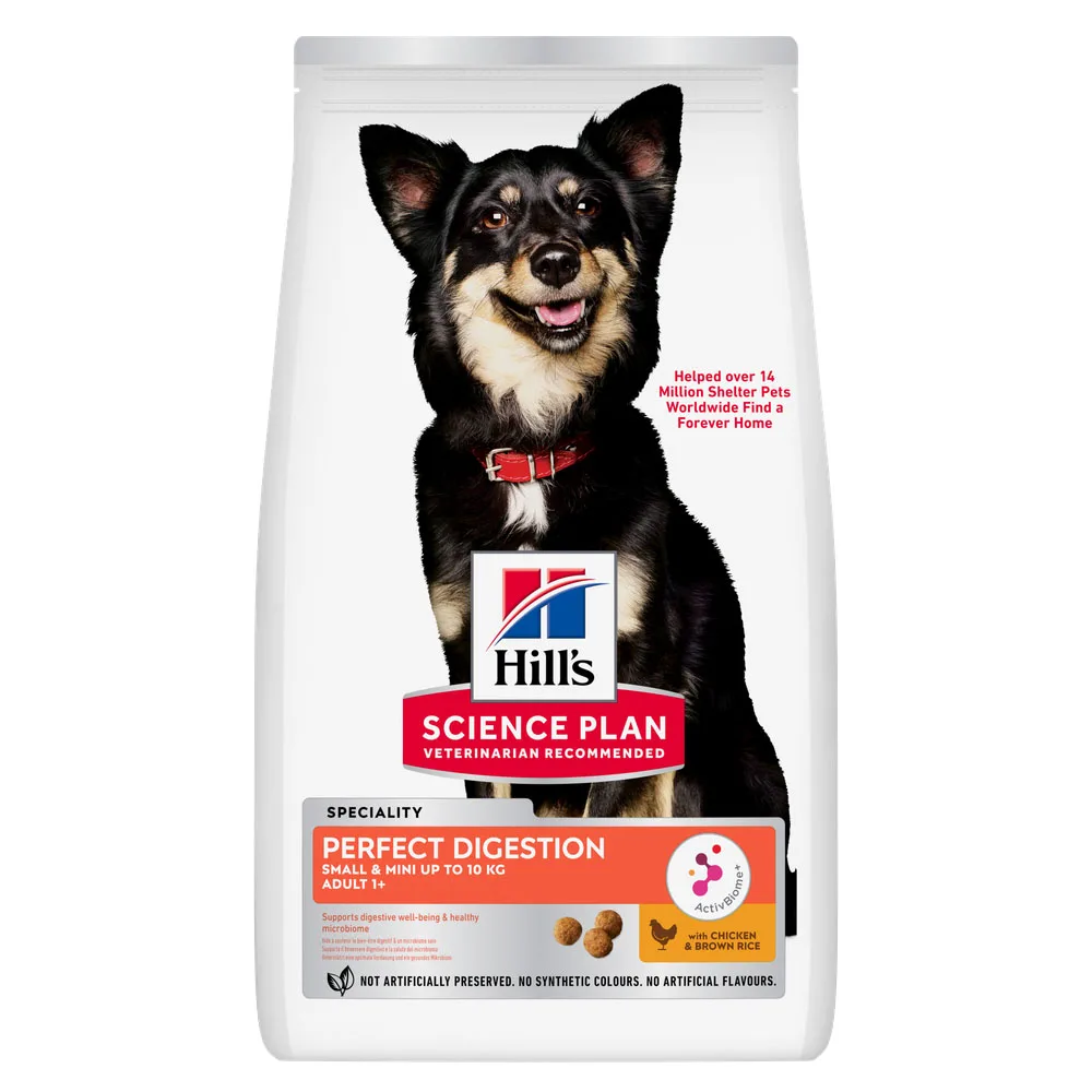 6kg Adult Perfect Digestion Small & Mini Breed Hill's Science Plan Hondenvoer van Hill's – productfoto