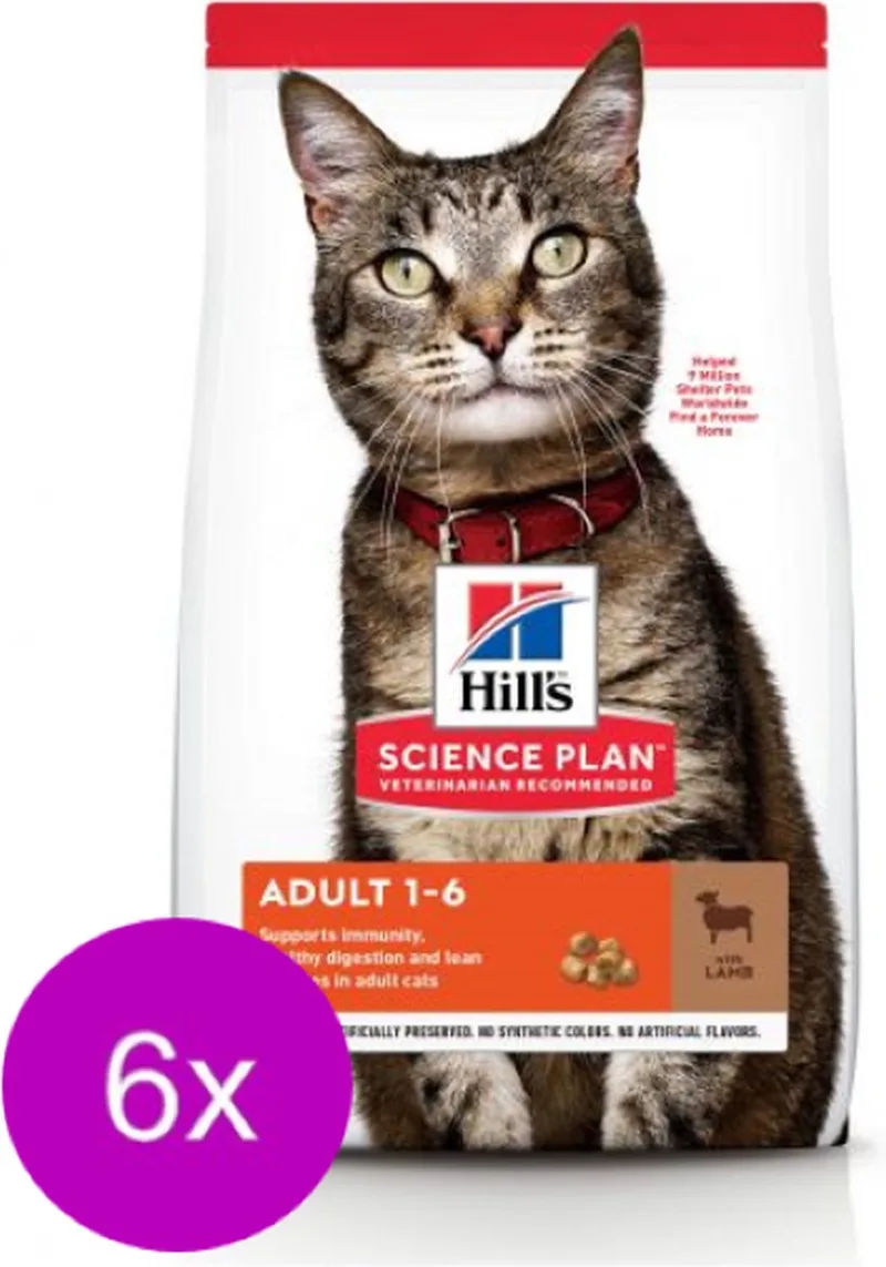 6x Hill's - feline Adult Lam - Kattenvoer - 1.5kg de Hill's – photo produit