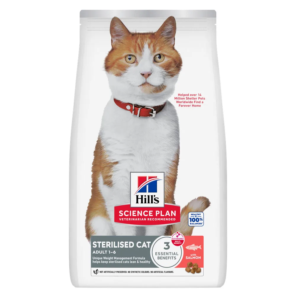 1,5kg Hill's Science Plan Adult Sterilised Zalm Kattenvoer droog de Hill's – photo produit